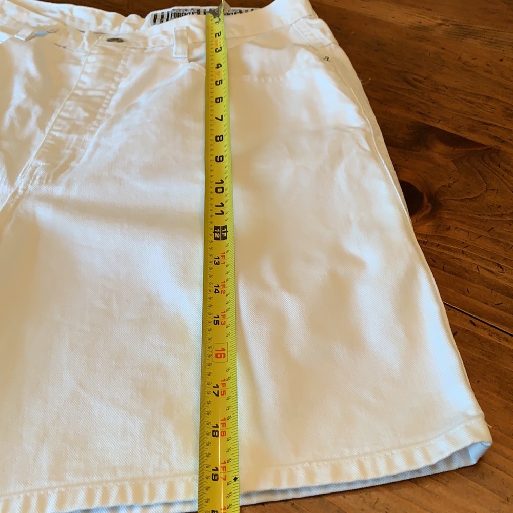 ** Authentic Forenza White Jean Shorts L - Picture 10 of 16